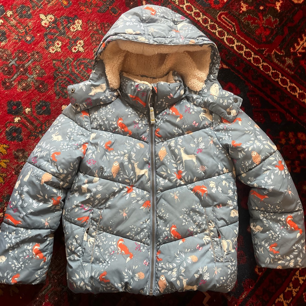 Mini Boden Girls Sherpa Lined Anorak 9-10Y